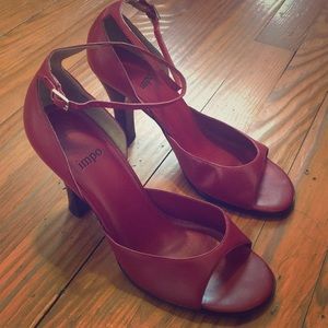 Leather Red Heels